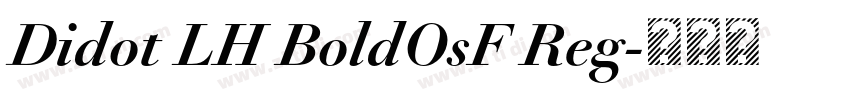 Didot LH BoldOsF Reg字体转换